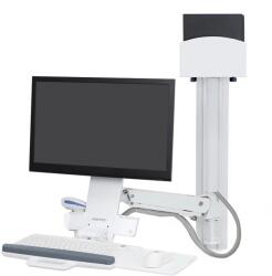 Ergotron StyleView Fali billentyűzet és monitor tartó munkaállomás fehér (45-273-216)
