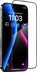 Benks edzett üveg JoyView tükröződésmentes üveg iPhone 15 Pro Max fekete üvegfólia