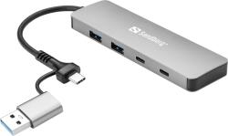 Sandberg USB-C/A to 2xUSB-A+2xUSB-C Hub (136-64) - ipon