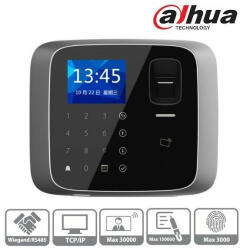 Dahua ASI1212A(V2) 2, 4" TFT, RFID(13, 56MHz)+kód+ujjlenyomat, RS-485/Wiegand/RJ45, I/O, IP55 beléptető vezérlő (182185)