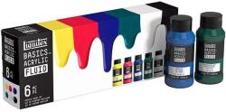 Liquitex Basics Fluid akrilfesték készlet, 6x118 ml