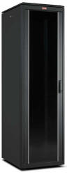 Lande LN-FS42U6080-BL-111 DYNAmic 19" 42U 600x800 fekete álló rack szekrény - pepita