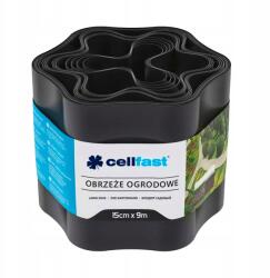 Cellfast Kerti Szegély Cellfast 15CM X9M Fekete Rugalmas Műanyag (30-032H)