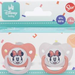 Stor Suzete din silicon Stor - Minnie Mouse Heart Full, 6+ luni, 2 buc (10767)