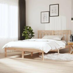 vidaXL tömör fa ágykeret 135 x 190 cm (Double) (VD3100564)