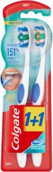 Colgate 360° Whole Mouth Clean lágy sörtéjű fogkefe nyelvtisztítóval, 2 db