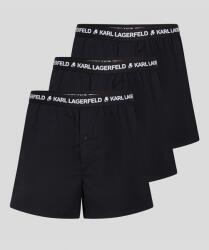 Karl Lagerfeld Karl Lagerfeld, Logós derékpántos boxeralsó szett - 3 pár, Fekete, M (221M2134-999-M)