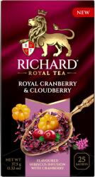 MAY LLc Richard Royal Áfonya & Törpemálna ízesített gyümölcs tea, 25 filter