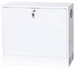 Stalflex CR19-3U-180-W 19" 3U 180mm mély fehér fém ajtós fali rack szekrény (253481)