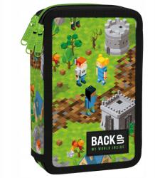 DERFORM Háromrekeszes tolltartó BackUP Game felszereléssel a Minecraft játék rajongóinak (EW61)
