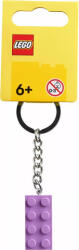 LEGO® Kulcstartó LEGO 2 x 4 közepes levendula kocka kulcstartó 854304 (854304)