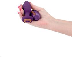NS Novelties Dop Anal Cu Vibratii Si Rotatii Inya Alpine, Violet, 10 Cm