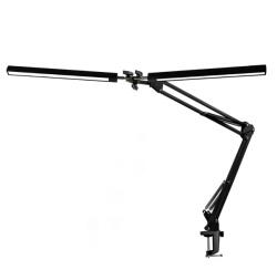 Platinet Asztali lámpa 20W, 500Lm, flexibilis, LED, rajzasztali lámpa, dupla lámpatest, fekete PDLD20 (PDLD20)
