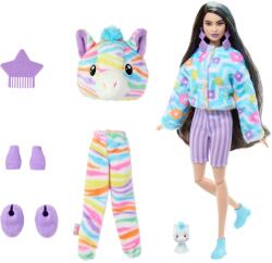 Mattel HRK39 Barbie Cutie Reveal Color Dream Series zebra mintás baba (HRK39) (HRK39)