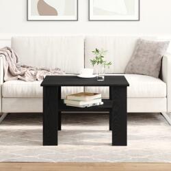 vidaXL Fekete tölgy kávézóasztal 60x60x42 cm-ből, műanyag (862406)