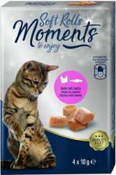 MOMENTS Soft Rolls macskáknak csirke&lazac 4x10g