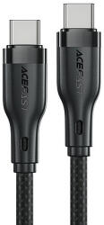 ACEFAST C8-03 USB-C / USB-C 60W 3A kábel - fekete - dellaprint