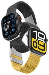 AmazingThing 2 darabos AmazingThing Blend szíj Apple Watch 45/46/49mm-hez - sárga-fekete/fekete