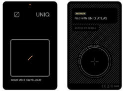 Uniq NFC helymeghatározó Atlasz szürke/grafit Uniq-ATLASCARDTRK-GRAPHITE