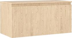 Mexen Rivel dulap de baie sub lavoar 100 cm cu blat, 1 sertar, riflat, stejar - 91A20-10047-1-BFC81 (91A20-10047-1-BFC81)