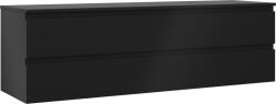 Mexen Orio dulap baie sub chiuvetă 160 cm cu blat, 2 sertare, negru mat - 91A10-16047-2-BFFC71 (91A10-16047-2-BFFC71)