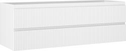Mexen Rivel dulap baie pentru lavoar 140 cm, 2 sertare, striat, alb mat - 91A20-14047-2-BFF01 (91A20-14047-2-BFF01)
