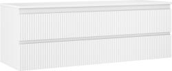 Mexen Rivel dulap de baie sub lavoar de 140 cm cu blat, 2 sertare, canelat, alb mat - 91A20-14047-2-BFFC01 (91A20-14047-2-BFFC01)