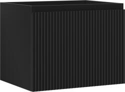 Mexen Rivel dulap baie sub chiuvetă 60 cm, 1 sertar, cu caneluri, negru mat - 91A20-06047-1-BF71 (91A20-06047-1-BF71)