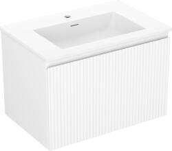 Mexen Rivel dulap baie 70 cm cu chiuvetă Otis, 1 sertar, canelat, alb mat - 91A20-07047-1-BF01-W18M01 (91A20-07047-1-BF01-W18M01)