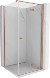 Mexen Mist-F cabină de duș pliată dreapta 85 x 85 cm, transparent, cupru periat - 8A6T-085-085-65-00-P (8A6T-085-085-65-00-P)
