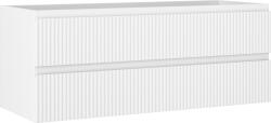 Mexen Rivel dulap baie de 120 cm, 2 sertare, cu caneluri, alb mat - 91A20-12047-2-BFF01 (91A20-12047-2-BFF01)