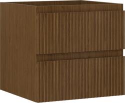 Mexen Rivel dulap baie sub chiuvetă 50 cm, 2 sertare, canelat, nuc - 91A20-05047-2-BFF86 (91A20-05047-2-BFF86)