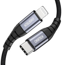 Choetech IP0041 USB-C / Lightning MFi 480Mb/s 3A 2 m kábel - fekete - dellaprint