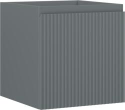 Mexen Rivel dulap sub chiuvetă baie 45 cm, 1 sertar, riflat, grafit mat - 91A20-04547-1-BF66 (91A20-04547-1-BF66)