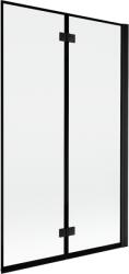 Mexen Mist paravan de baie cu 2 panouri, montare pe dreapta, 110 x 150 cm, ramă neagră, negru - 8A9-110-002-70-70-P (8A9-110-002-70-70-P)
