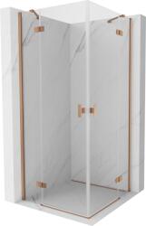 Mexen Mist-H Duo cabină de duș pivotantă 110 x 110 cm, transparentă, cupru periat - 8A5-110L-110P-65-00 (8A5-110L-110P-65-00)