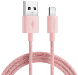 JOYROOM Colorful adatkábel S-2030M13 USB-A / Lightning 2.4A 2m - rózsaszín