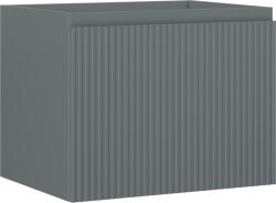 Mexen Rivel dulap baie sub chiuvetă 60 cm, 1 sertar, canelat, grafit mat - 91A20-06047-1-BF66 (91A20-06047-1-BF66)