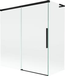 Mexen Rox L paravan de cadă culisant pe 2 căi 150 + 70 x 150 cm, transparent, negru - 8C9L-150-070-70-00 (8C9L-150-070-70-00)