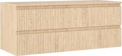 Mexen Rivel dulap baie sub chiuvetă 120 cm cu blat, 2 sertare, canelat, stejar - 91A20-12047-2-BFFC81 (91A20-12047-2-BFFC81)