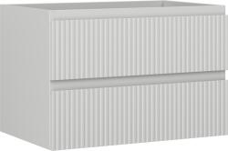 Mexen Rivel dulap baie sub lavoar 70 cm, 2 sertare, canelat, gri mat - 91A20-07047-2-BFF62 (91A20-07047-2-BFF62)