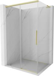 Mexen Rox L cabină de duș glisantă 110 x 75 cm, transparentă, aurie periată - 8C2L-110-075-55-00 (8C2L-110-075-55-00)