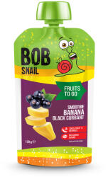 Bob Snail Smoothie Banane si Coacaze Negre, 120g, Bob Snail