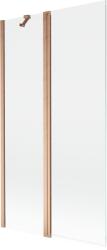 Mexen Mist paravan de duș cu 2 panouri 100 x 150 cm, transparent, cupru periat - 8A9-100-011-65-00 (8A9-100-011-65-00)