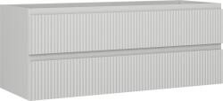 Mexen Rivel dulap baie sub lavoar 120 cm, 2 sertare, canelat, gri mat - 91A20-12047-2-BFF62 (91A20-12047-2-BFF62)