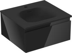 Mexen Orio dulap baie 50 cm cu lavoar Vela, 1 sertar, negru lucios/negru mat - 91A10-05023-1-BF70-W23M71 (91A10-05023-1-BF70-W23M71)