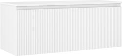 Mexen Rivel dulap baie pentru chiuvetă 120 cm cu blat, 1 sertar, cu relief, alb mat - 91A20-12047-1-BFC01 (91A20-12047-1-BFC01)