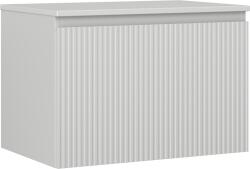Mexen Rivel dulap baie sub lavoar de 70 cm cu blat, 1 sertar, striat, gri mat - 91A20-07047-1-BFC62 (91A20-07047-1-BFC62)
