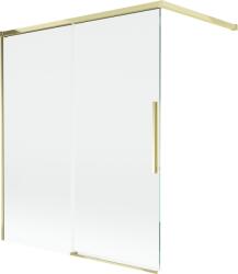 Mexen Rox paravan pentru cadă, de tip 2 flaps extensibil, 140 x 150 cm, transparent, auriu - 8C9-140-003-50-00 (8C9-140-003-50-00)