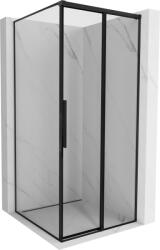 Mexen Rox cabină de duș glisantă dreapta 120 x 120 cm, cadru negru, neagră - 8C2-120-120-70-70-P (8C2-120-120-70-70-P)